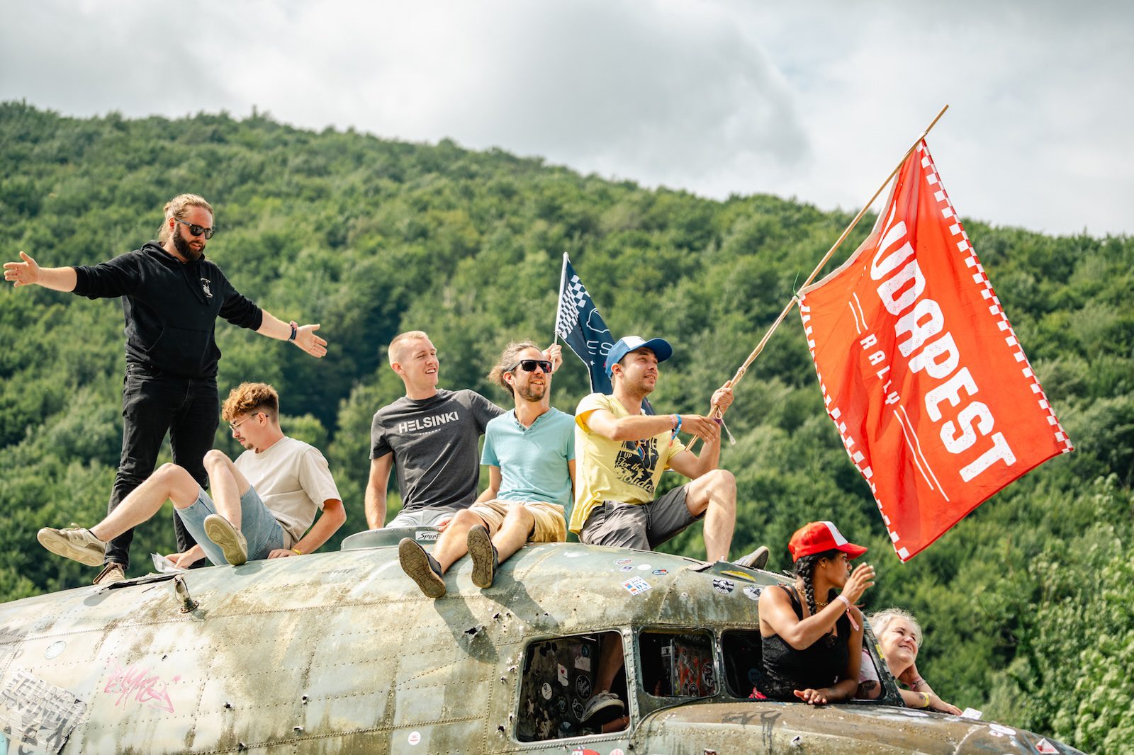 Petit arrêt sur un avion abandonné près de Plitvice.